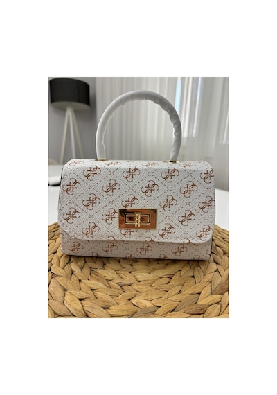 Store Kadın Mini Şık Ve Casual El Ve Omuz Çantası Beyazkahve