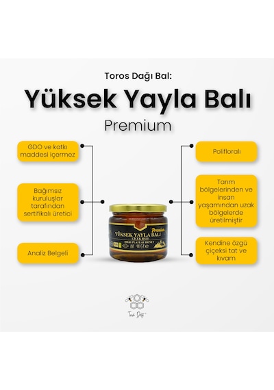 Toros Dağı Yüksek Yayla Balı Premium 400 G