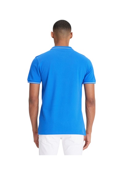Lee Cooper Regular Fit Normal Kesim %100 Pamuk Polo Yaka Mavi Tişört Ferrıs