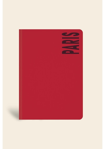City Collection Ciltli Keten Defter Çizgili Paris 15x21 Cm Çok Renkli