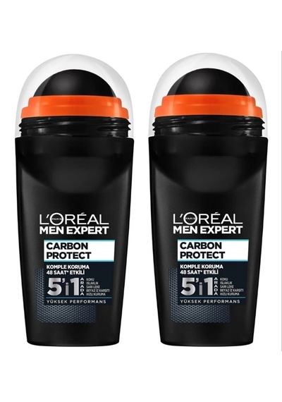 L'oreal Paris Men Expert Carbon 5'i 1 Arada Rollon 2 X 50 Ml