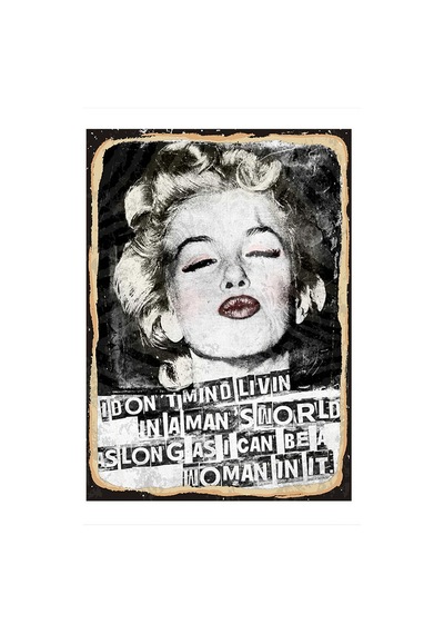 Bedeko Marilyn Monroe Dekoratif Mdf Tablo 25 Cm X 35 Cm