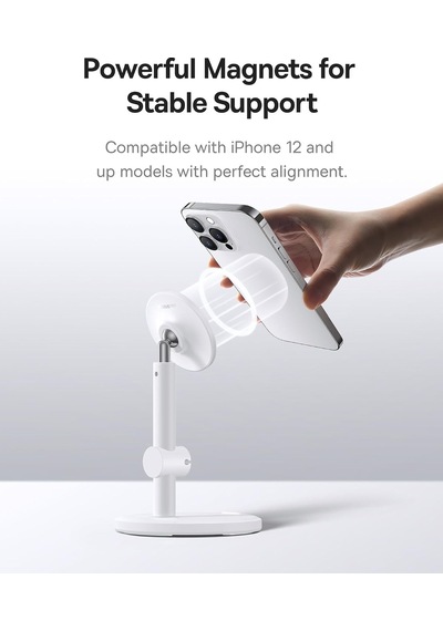 Magpro Masa Üstü Magsafe Özellikli Stant-beyaz