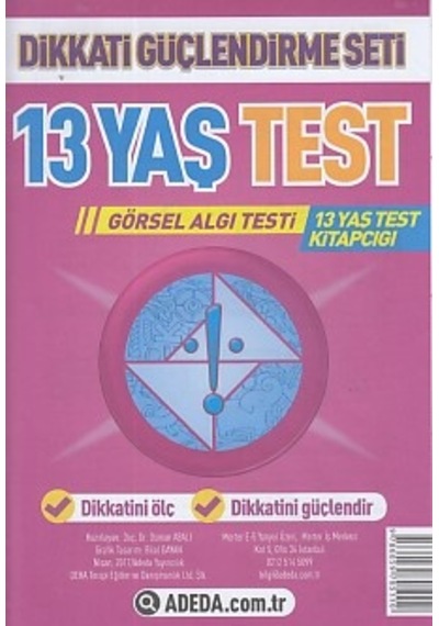 Dikkati Güçlendirme Seti 13 Yaş Test