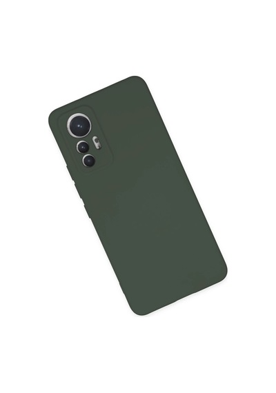 Uryport Xiaomi Mi 12 Lite Kılıf Nano İçi Kadife Silikon - Koyu Yeşil