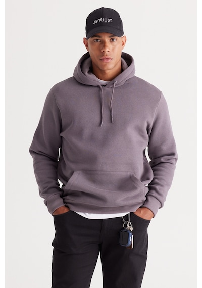 AC&Co / Altınyıldız Classics Erkek Koyu Gri Standart Fit Normal Kesim Kapüşonlu Kanguru Cepli Pamuklu Sweatshirt Koyu Gri AC&Co / Altınyıldız Classics Erkek Koyu Gri Standart Fit Normal Kesim Kapüşonlu Kanguru Cepli Pamuklu Sweatshirt Koyu Gri