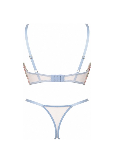 Capella By P Flora Çiçekli Mavi Desteksiz Bralet Takım Mavi - 909099802 Mavi