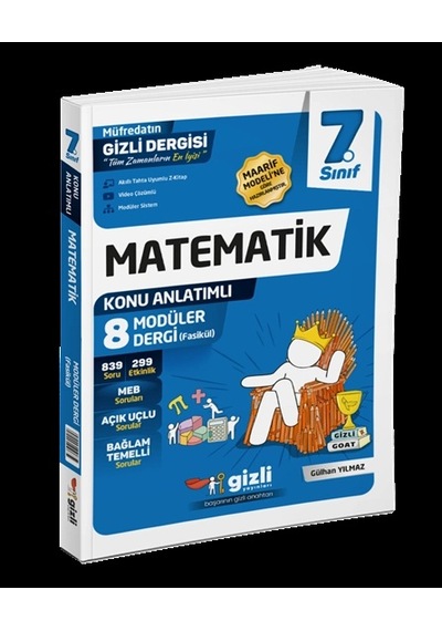 Gizli Yayınları 7. Sınıf Matematik Müfredatın Gizli Dergisi Maarif Model
