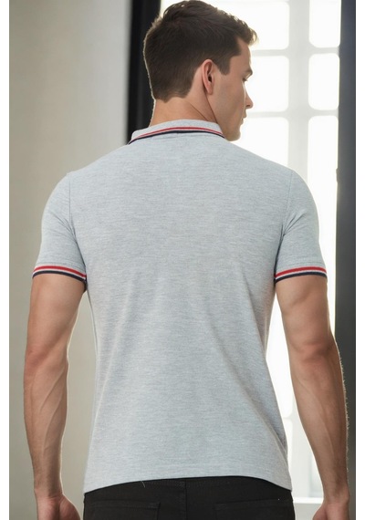 T9594 Dewberry Erkek T-shırt-gri Gri