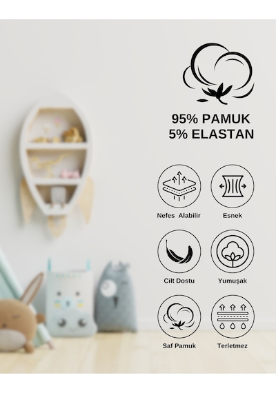 Alya Underwear Kız Çocuk Kalpli Dokuma Lastik Pamuklu Kumaş Slip Külot 5'li Paket 5 Adet Beyaz Renkli P14