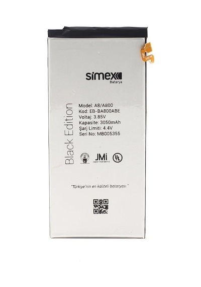 Simex Galaxy A8 İle Uyumlu Sbt-01 Batarya