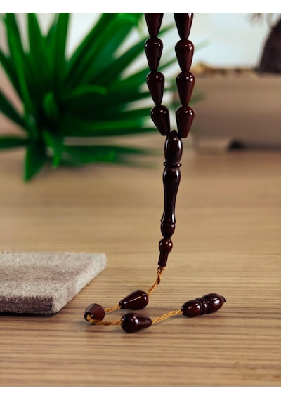 Kuka Tesbih Orijinal Kuka Ağacının Meyvesinden Yapılmıştır Kuka Tesbih Hediyelik Ürün Açık Gri