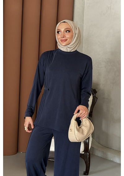 Riella Butik Ravel Tesettür Takım Lacivert