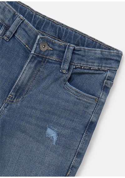Erkek Çocuk Yırtık Pantolon Mavi 7538 Mavi