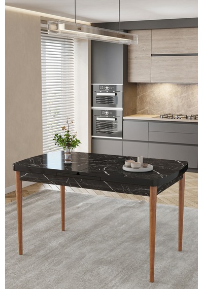 80x170cm Mutfak Masası Takımı 4 Kişilik Açılır Masa Sandalye Takımı -yemek Odası-mdf Siyah Mermer - Cappucino 80x170cm Mutfak Masası Takımı 4 Kişilik Açılır Masa Sandalye Takımı -yemek Odası-mdf Siyah Mermer - Cappucino
