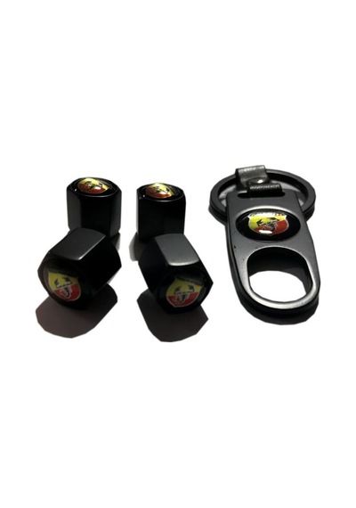 Abarth Metal Sibop Kapağı Anahtarlık Seti Siyah Özel Üretim