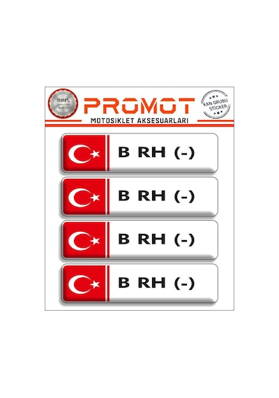 Kan Grubu 3d Sticker 4'lü Set 012 Diğer