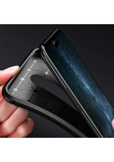 Nokia 5.1 Plus Kılıf Karbon Silikon Case