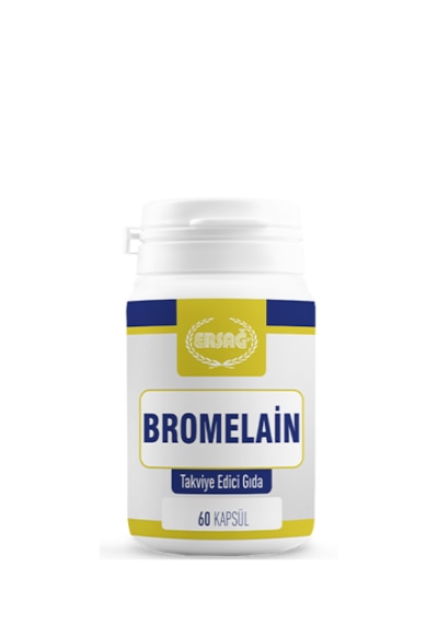 Ersağ Bromelain Takviye Edici Gıda 60 Kapsül