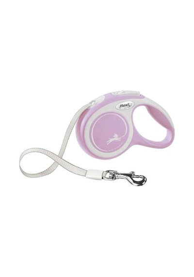 New Comfort Şerit Otomatik Köpek Gezdirme Tasması Medium Rose 5 Mt - 235-10003yr Pembe