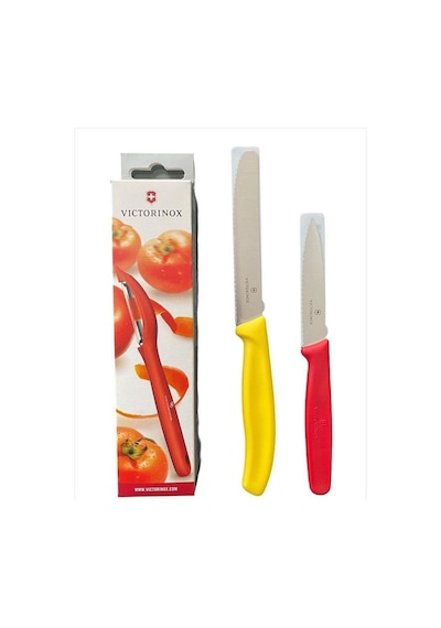 Victorinox Sarı Kırmızı Soyacak Seti Çok Renkli