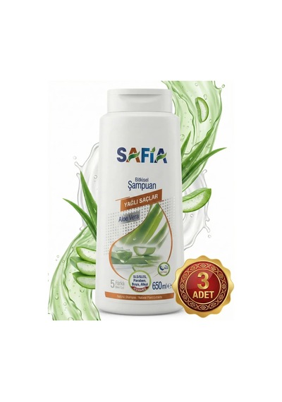Safia Yağlı Saçlar Şampuan 3x650 Ml
