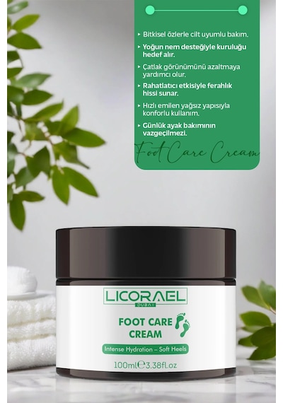 Licorael Dubai Foot Car Cream Ayak Ve Topuk Çatlak Kremi 100ml