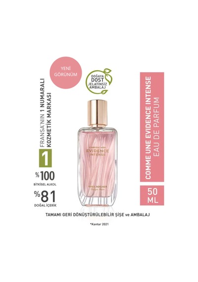 Yves Rocher Comme Une Evidence Intense - Edp 50 Ml Yeni Meyveli