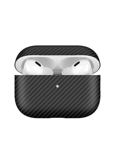 Apple Uyumlu  AirPods Pro 2 Zore Airbag 43 600d Karbon Fiber Kulaklık Kılıfı Lacivert