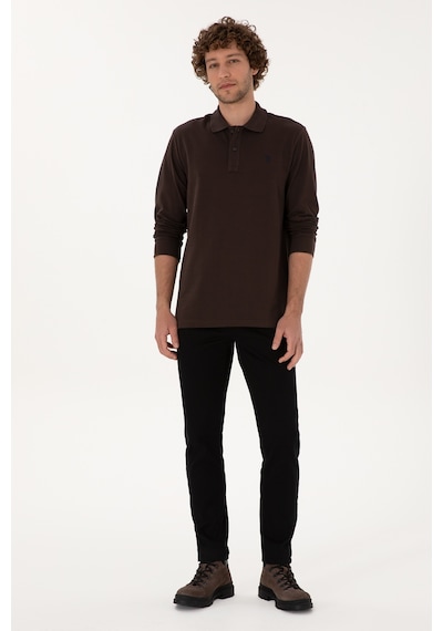 U.s. Polo Assn. Erkek Koyu Kahverengi Sweatshirt 50307688-vr084 Koyu Kahverengi