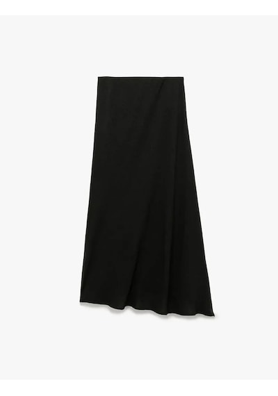 Koton Kloş Midi Siyah Kadın Etek 6wak70097uw Siyah
