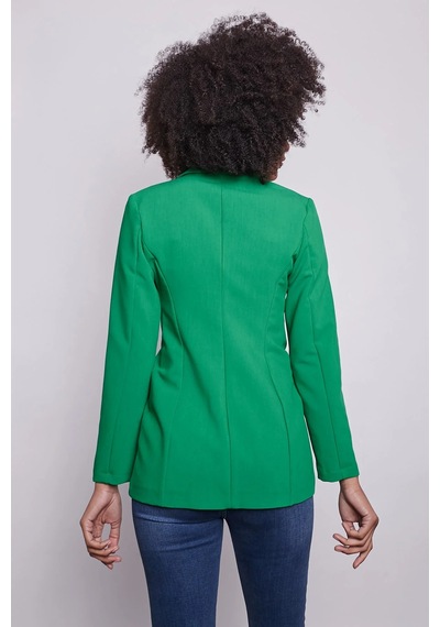 Kadın Düğme Detaylı Uzun Kol Şık Ofis Süs Cep Kapaklı Kumaş Blazer Ceket-benetton Yeşil B.yeşili Kadın Düğme Detaylı Uzun Kol Şık Ofis Süs Cep Kapaklı Kumaş Blazer Ceket-benetton Yeşil B.yeşili