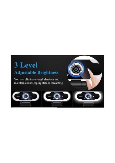 Webcam Gerçek 1080p Tak-çalıştır Mikrofonlu Full Hd