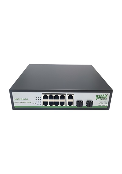 Gab-p82ggs 10/100/1000m 8 Port Poe Switch + 2x1000m Uplınk + 2xsfp 120w