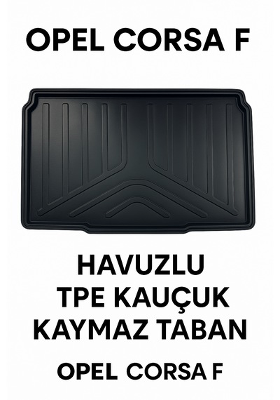 Opel Corsa F Uyumlu 3d Bagaj Havuzu Premium