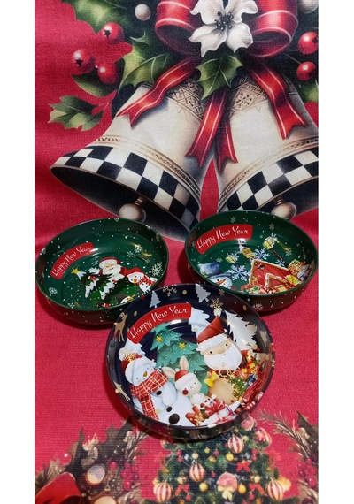 Çerezlik Yeniyıl 12 Cm 3 Lü Set Çok Renkli