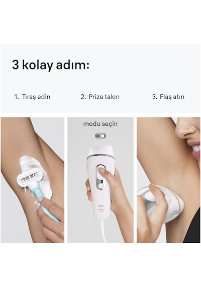 Braun Ipl Silk Expert Pro 3, Evde Tüy Alma, Çanta, Venus Tıraş Makinesi, 2 Başlık İle, Pl3122