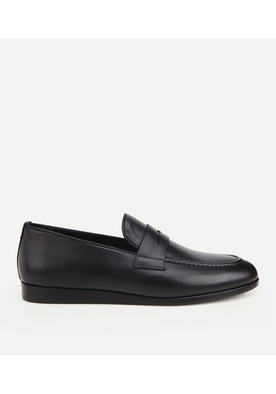 Hotiç Erkek Deri Siyah Klasik Loafer