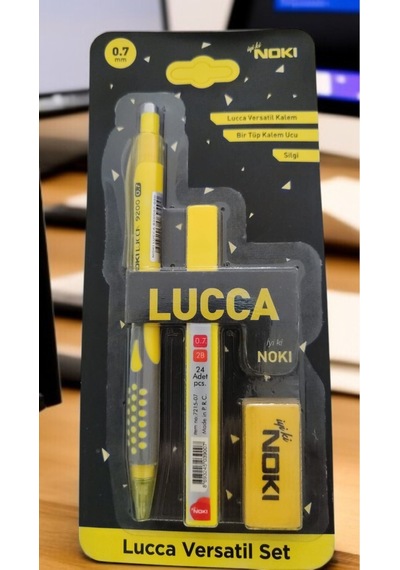 Lucca Mekanik Kurşun Kalem Seti 0.7 Mm Versatil Sarı Renk