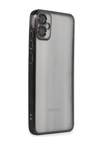 Samsung Galaxy A05 Uyumlu Kılıf Lensli Silikon - Siyah