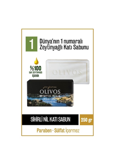 %100 Doğal Parfüm Serisi Sihirli Nil Kokulu Zeytinyağı Katı Sabun Saf Sabun - Zeytinyağı