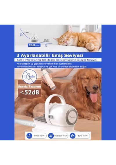 Greenwich Tüy Tıraş Makinası Vücut Pati Yüz Kulak Tarama Kesme / P1 Pro Düşük Desibel Kedi Köpek