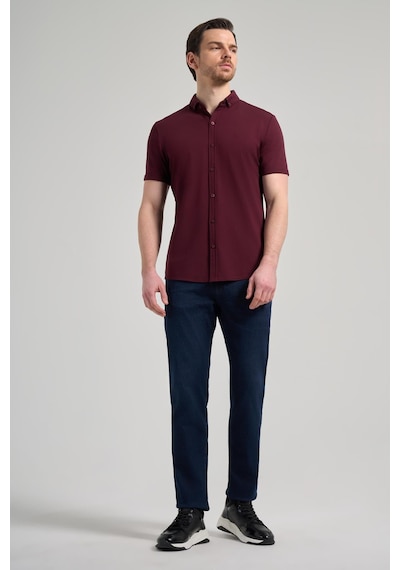 İmza Bordo Kısa Kol Düz Örme İtalyan Yaka Düğmeli Cepsiz Pamuklu Classic Slim Fit Gömlek 1004250156 900 Bordo İmza Bordo Kısa Kol Düz Örme İtalyan Yaka Düğmeli Cepsiz Pamuklu Classic Slim Fit Gömlek 1004250156 900 Bordo