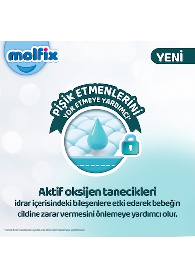 Molfix Premium Bebek Bezi Beden:6 15+kg Extra Large 54 Adet 6 Numara
