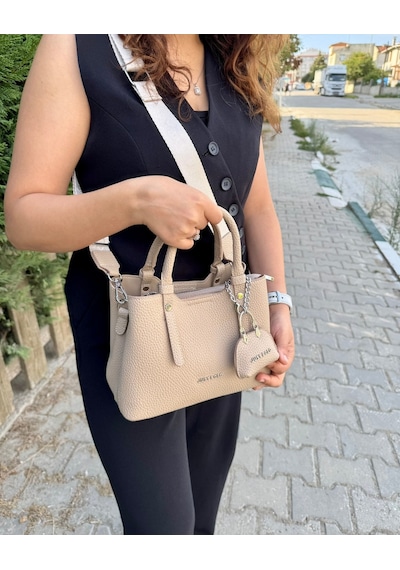 Just Polo Kadın Orta Boy Ayarlanabilir Askılı Lüks El & Omuz Çantası Shoulder Bag Ebat : 28 X 20 Cm Kum 82723574