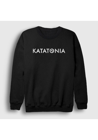 Presmono Unisex New Logo Katatonia Sweatshirt Siyah
