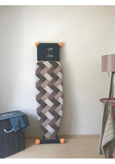 Ütü Masası Kılıfı İpli Stoperli Keçeli Örtüsü Bezi 55x140 Brown A