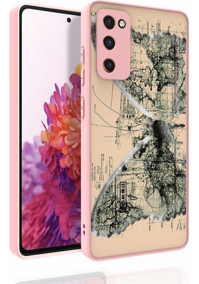 Galaxy S20 Fe Uyumlu Desenli Kamera Korumalı Parlak Zore Nora Kılıf-no4 NO4