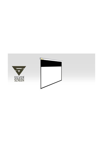 300X169 Ev Sineması Silverscreen Motorlu Projeksiyon Perdesi