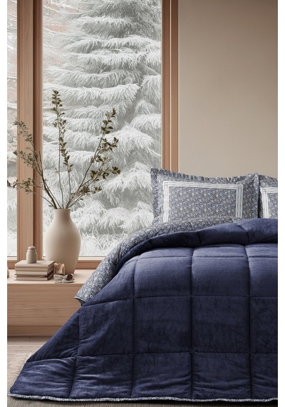 Monica Next Comforter Set Tek Kişilik Lacivert